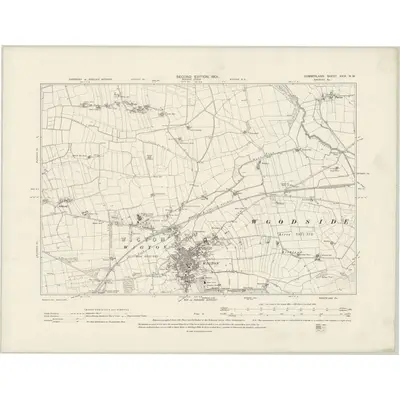 1899 Map of Cumberland XXIX.NW, 1901 Print