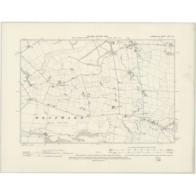 1899 Map of Cumberland XXIX.SE, 1901 Print