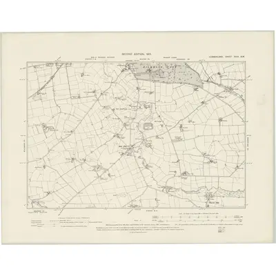 1899 Map of Cumberland XXIX.SW, 1901 Print
