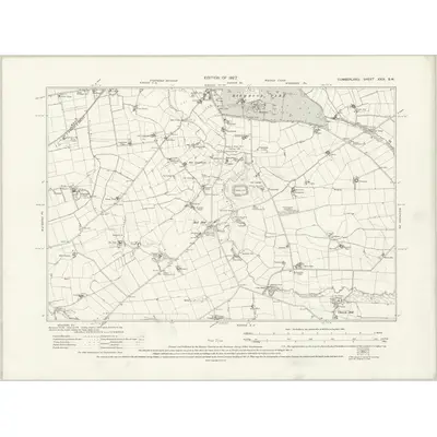 1924 Map of Cumberland XXIX.SW, 1927 Print