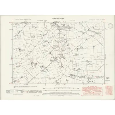 1938 Map of Cumberland XXIX.SW, 1946 Print
