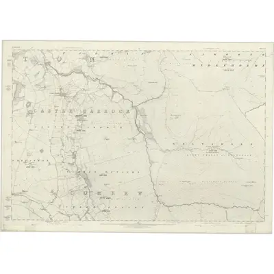 1861 Map of Cumberland XXV, 1868 Print