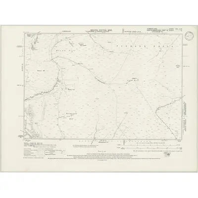 1898 Map of Cumberland XXV.NE, 1900 Print