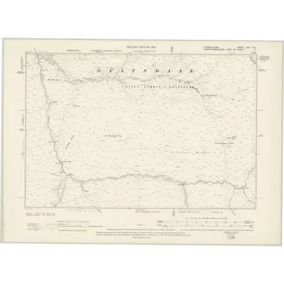 1898 Map of Cumberland XXV.SE, 1901 Print