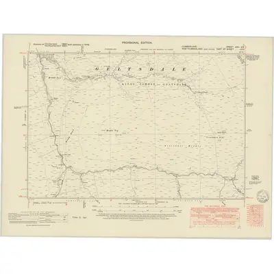 1948 Map of Cumberland XXV.SE, 1951 Print