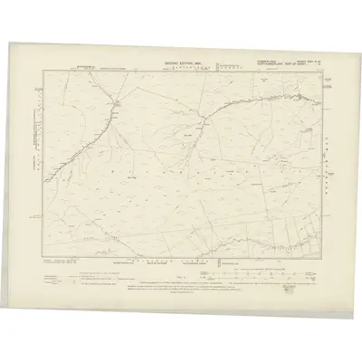 1898 Map of Cumberland XXVI.NW, 1901 Print