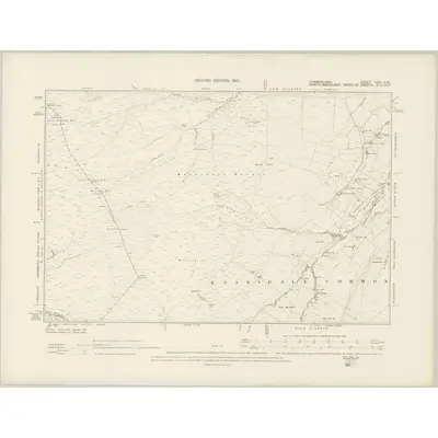 1898 Map of Cumberland XXVI.SW, 1901 Print