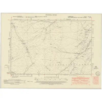 1946 Map of Cumberland XXVI.SW, 1951 Print