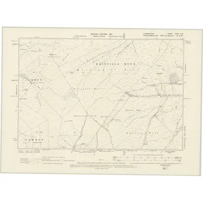 1898 Map of Cumberland XXVIa.SW, 1901 Print