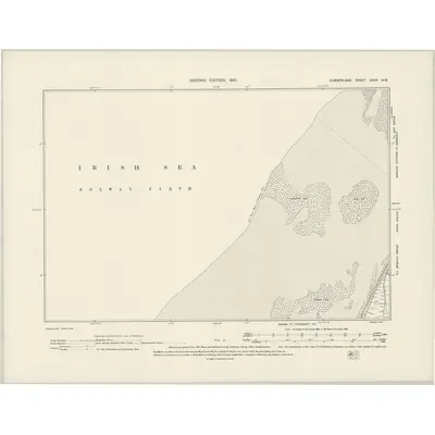 1898 Map of Cumberland XXVII.NW, 1901 Print