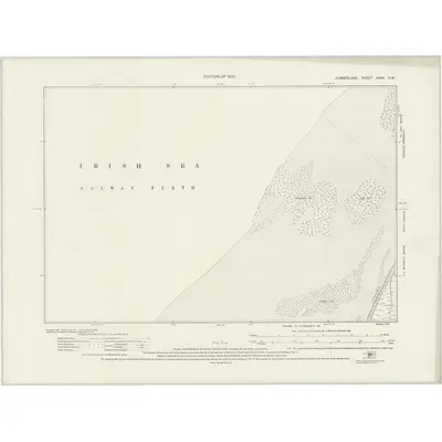 1923 Map of Cumberland XXVII.NW, 1926 Print