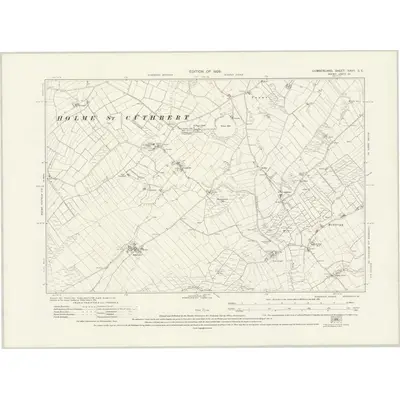 1923 Map of Cumberland XXVII.SE, 1926 Print