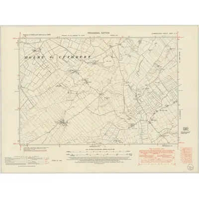 1948 Map of Cumberland XXVII.SE, 1952 Print