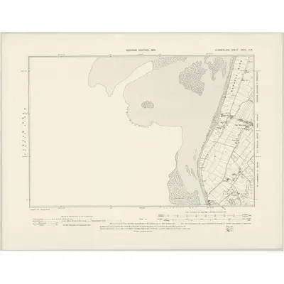 1898 Map of Cumberland XXVII.SW, 1901 Print