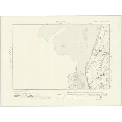 1923 Map of Cumberland XXVII.SW, 1926 Print