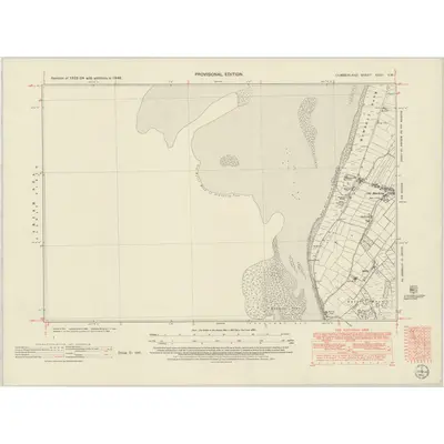 1948 Map of Cumberland XXVII.SW, 1952 Print