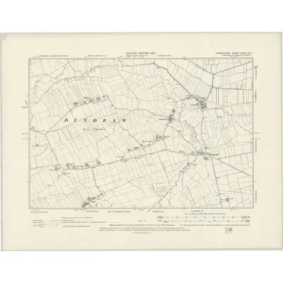 1899 Map of Cumberland XXVIII.NE, 1901 Print