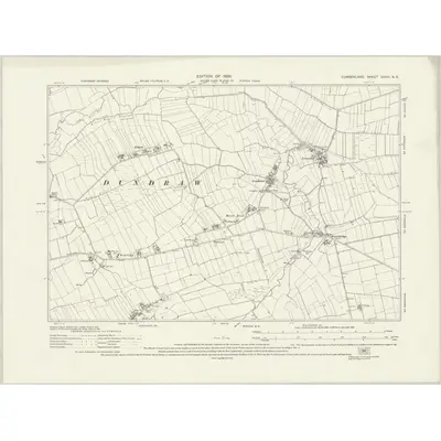 1924 Map of Cumberland XXVIII.NE, 1926 Print