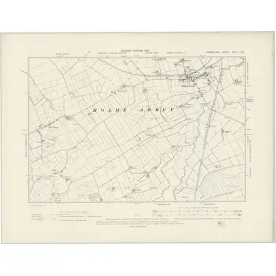 1898 Map of Cumberland XXVIII.NW, 1901 Print
