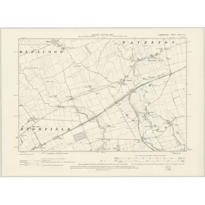 1899 Map of Cumberland XXVIII.SE, 1901 Print