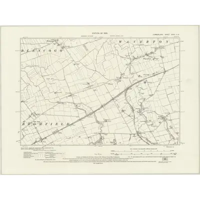 1924 Map of Cumberland XXVIII.SE, 1926 Print