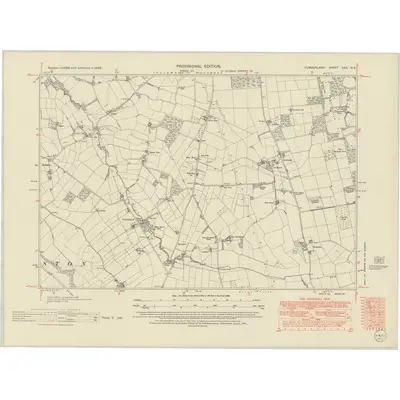 1946 Map of Cumberland XXX.NE, 1952 Print