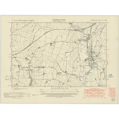 1946 Map of Cumberland XXX.NW, 1952 Print