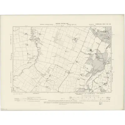 1899 Map of Cumberland XXX.SW, 1901 Print