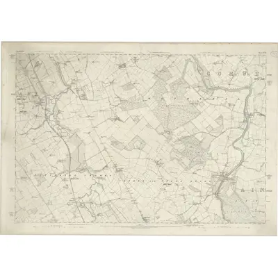 1861 Map of Cumberland XXXI, 1868 Print