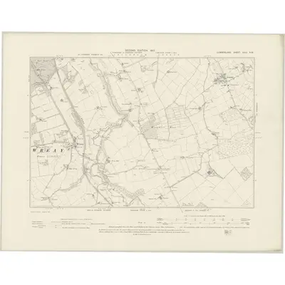 1899 Map of Cumberland XXXI.NW, 1901 Print