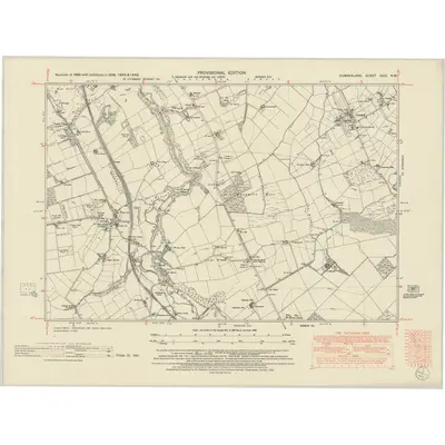 1948 Map of Cumberland XXXI.NW, 1952 Print