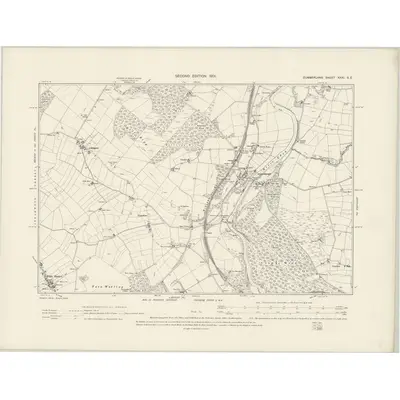 1898 Map of Cumberland XXXI.SE, 1901 Print