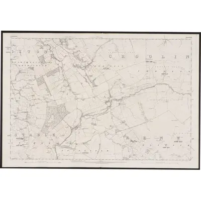 1861 Map of Cumberland XXXII, 1868 Print