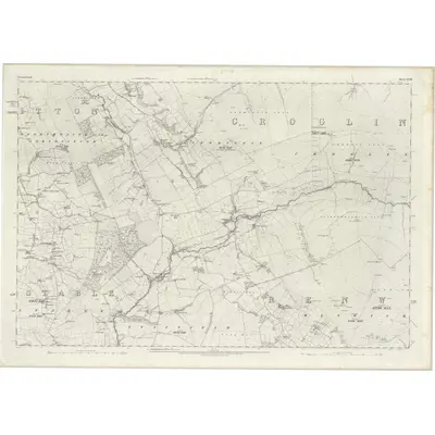 1861 Map of Cumberland XXXII, 1868 Print