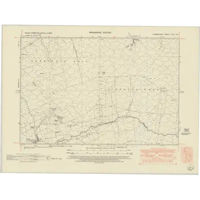 1948 Map of Cumberland XXXII.NE, 1952 Print