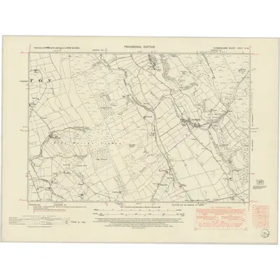 1946 Map of Cumberland XXXII.NW, 1952 Print
