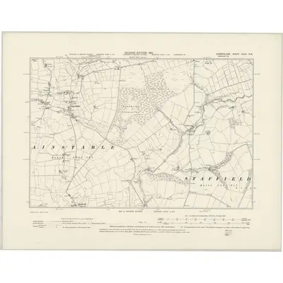 1898 Map of Cumberland XXXII.SW, 1901 Print