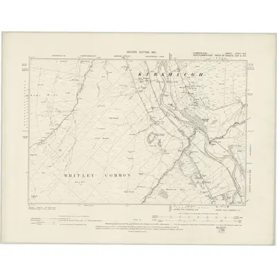 1898 Map of Cumberland XXXIII.NE, 1901 Print
