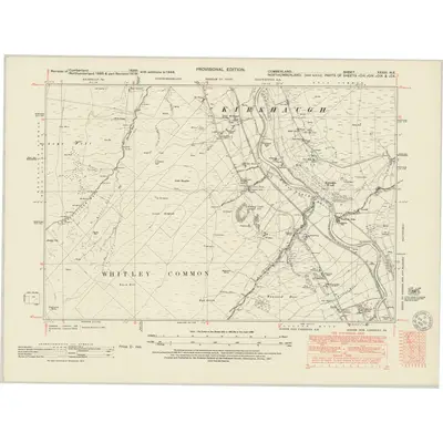 1948 Map of Cumberland XXXIII.NE, 1951 Print