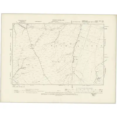 1898 Map of Cumberland XXXIII.NW, 1901 Print