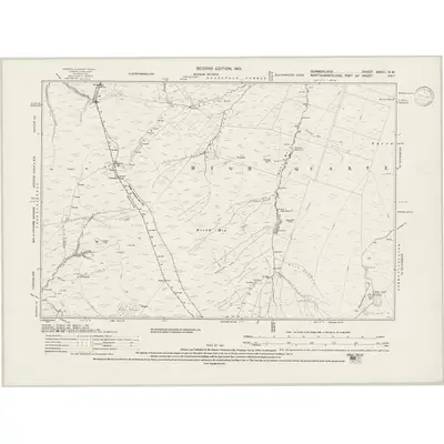1898 Map of Cumberland XXXIII.NW, 1946 Print