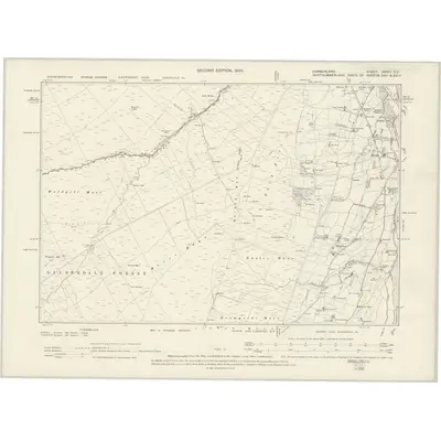 1895 Map of Cumberland XXXIII.SE, 1900 Print