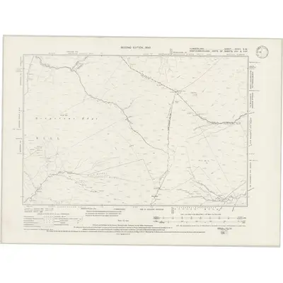 1898 Map of Cumberland XXXIII.SW, 1946 Print