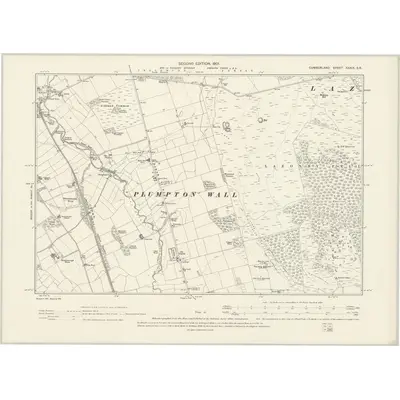 1898 Map of Cumberland XXXIX.SE, 1901 Print