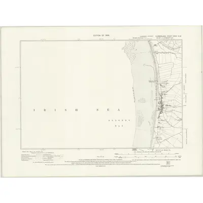1923 Map of Cumberland XXXV.NW, 1926 Print