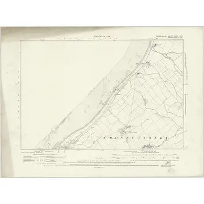 1923 Map of Cumberland XXXV.SW, 1926 Print