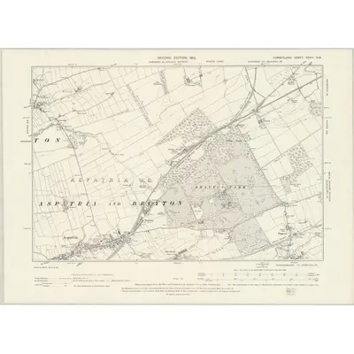 1899 Map of Cumberland XXXVI.NW, 1901 Print