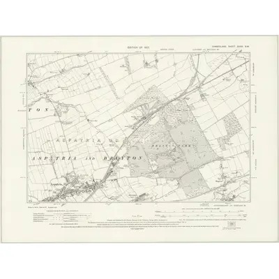 1923 Map of Cumberland XXXVI.NW, 1927 Print