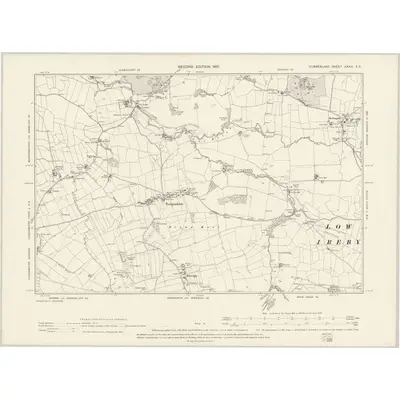 1899 Map of Cumberland XXXVI.SE, 1901 Print