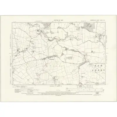 1923 Map of Cumberland XXXVI.SE, 1927 Print